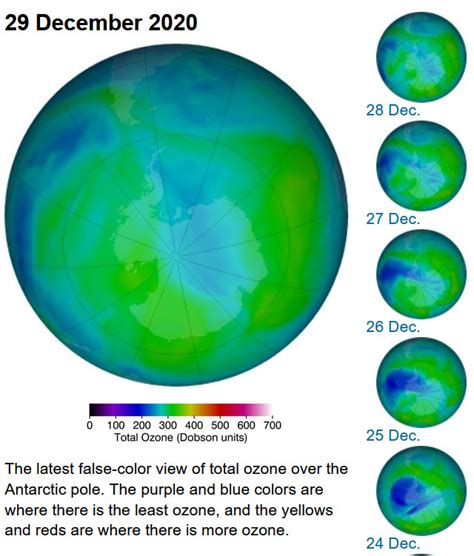 the ozone layer thickness is measured in|NASA Ozone Watch: Latest status of ozone.